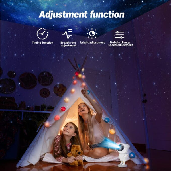 Night Lamp, Astronaut Galaxy Projector Night Light, with Remote Control Timer 360° Adjustable Kids Astronaut Led Lamp for Baby Adults Bedroom, Gaming Room, Home Party Multi color