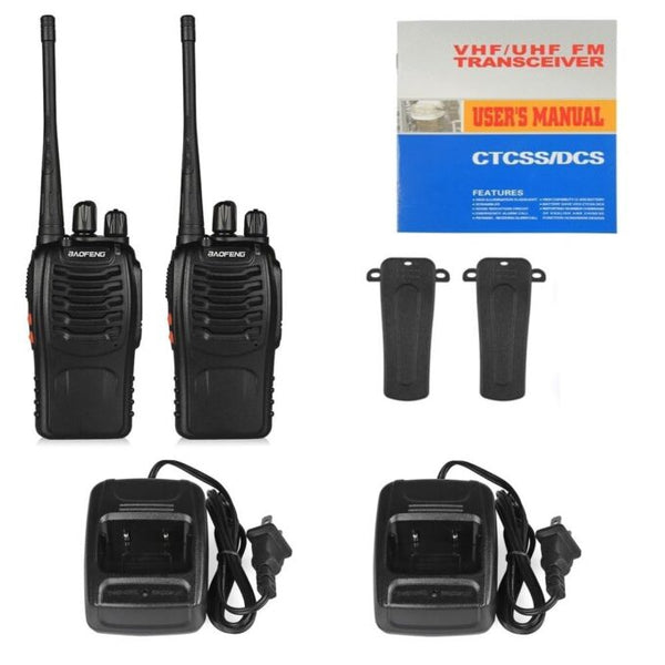 Walkie Talkie for Kids Light Weight with Rechargeable Battery - 2 Way Radio Fun and - Set of 2 - Black Playtime Adventure for Kids and All Ages