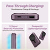 Boat EnergyShroom PB331 (Magsafe) 10000mAh Magnetic Wireless Powerbank, 15W Wireless & 22.5W Wired Charging for (iPhone 16, 15, 14, 13 & 12, Android & Other Qi Enabled Devices) (Purple)