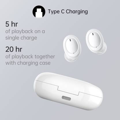 OPPO Enco W11 Bluetooth Headset(White, True Wireless)
