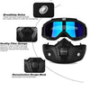 Bike Riding Goggle Mask Anti Scratch UV Protective Open Face & Eyewear Windproof Dirt Shield Adjustable Strap Soft Foam Padded Detachable for Cycling Bike Off Road Racing Riding Unisex