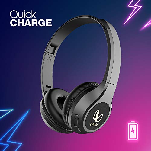 Infinity (JBL) Glide 510, 72 Hrs Playtime with Quick Charge, Wireless On Ear Headphone with Mic, Deep Bass, Dual Equalizer, Bluetooth 5.0 with Voice Assistant Support (Black)