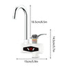 Instant Water Geyser (Instant-Electric-Water-Heater-Faucet-Hot-Tap-with-Shower-Home-Kitchen-Bathroom, White)