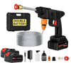 Cordless Portable Pressure Washer Gun 48V 12000mah High Pressure Water Gun Wireless High Pressure Washer Water Spray Gun for Car Wash Bike Washing Cleaning (Electric car wash Gun 2 Battery 2)
