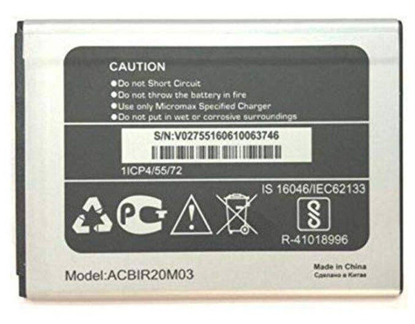 Original Compatible Battery For Micromax Canvas 5 Lite / Q462 / Q463 2000mAh Genuine Mobile Battery