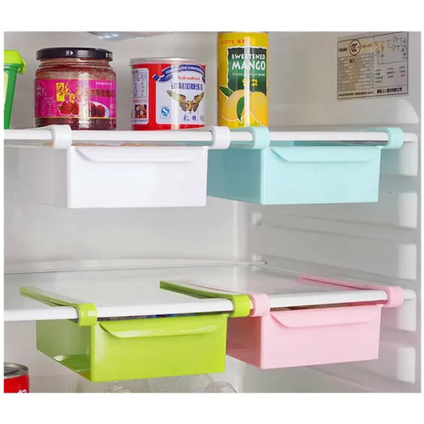 Multifunction Kitchen Refrigerator Storage Rack Fridge Freezer Shelf Holder Pull-out Drawer