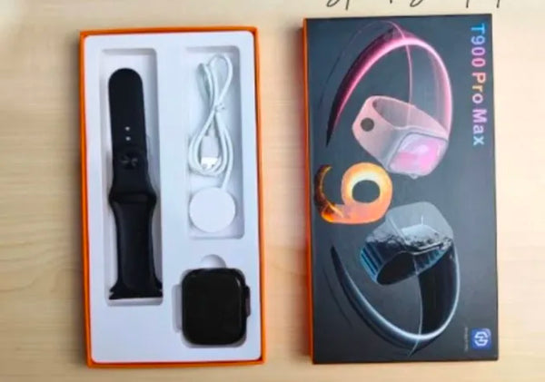T900 Pro Max Smartwatch: 45mm HD Display, Bluetooth Calling, Wireless Charging
