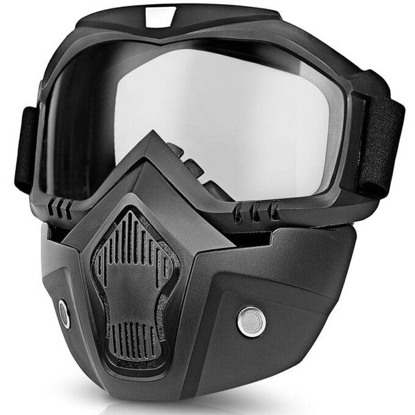 Bike Riding Goggle Mask Anti Scratch UV Protective Open Face & Eyewear Windproof Dirt Shield Adjustable Strap Soft Foam Padded Detachable for Cycling Bike Off Road Racing Riding Unisex