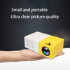 Mini Projector With Hdmi Cable,50 Lumens,Compact And Portable,Yellow