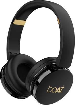 boAt Rockerz 370 Bluetooth Headset(Buoyant Black, On the Ear)