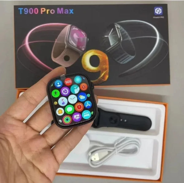 T900 Pro Max Smartwatch: 45mm HD Display, Bluetooth Calling, Wireless Charging