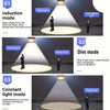 Outdoor Solar Interaction 2 LED Wall Lamp with Motion Sensor Wireless Auto Chargeable Dusk to Dawn Exterior Lamps for Front Porch and Garden (Warm Light,)
