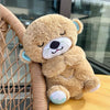 Baby Sound Light Bear Soothe Breathing, Sensory Details Music Lights Rhythmic Breathing Motion Musical for Children to Relax and Sleep Baby Toy Plush Best Gift for Kids