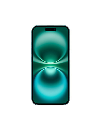 Apple iPhone 16 Teal front view
