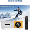 Mini Projector With Hdmi Cable,50 Lumens,Compact And Portable,Yellow