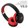boAt Rockerz 370 Bluetooth Wireless On Ear Headphone with Mic (Fiery Red)