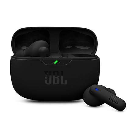 JBL Wave Beam 2 Ear Buds Wireless BluetoothV5.3, Active Noise Cancellation Earbuds,Multi Connect, App for Customized Extra Bass Eq, Relax Mode,Speed Charge, 40H Playback, Fast Pair, 4 Mics,IP54(Blue)