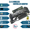 2.4G Wireless Controller Gamepad,4k Ultra HD Game Stick-Supports Wireless Dual Play,3000+ Classic Games,35 Hrs Continuous Gameplay,Video Games for Kids-USB Rechargeable