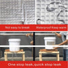 Waterproof Repair Tape for Pipe Leakage Roof Water Leakage Solution Aluminium Foil Tape Waterproof Adhesive Sealing Butyl Rubber Tape for Surface Crack (5M X 5CM)