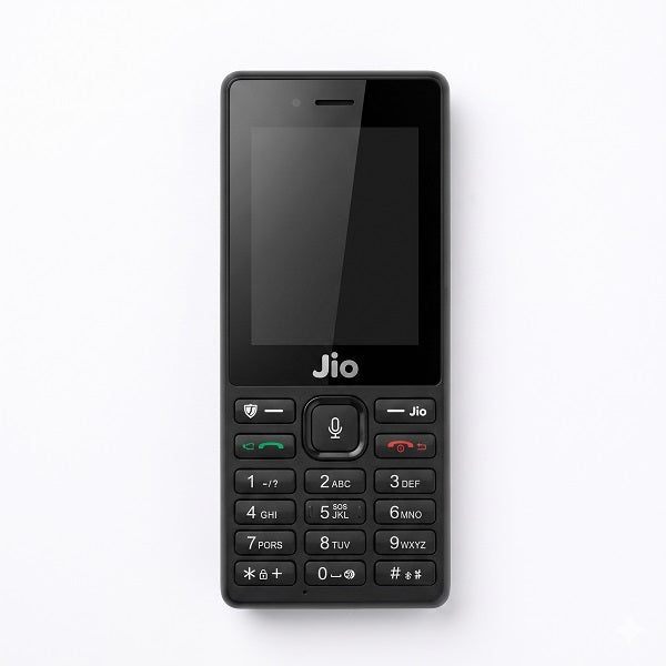 Jio Keypad Feature Phone with 2.4 Inch Display 2000mAh Battery 4G VoLTE Support FM Radio & Charger Included