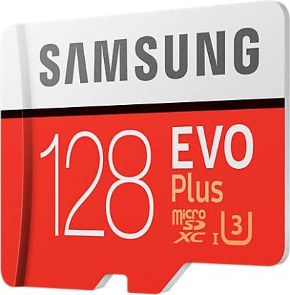 Samsung EVO Plus 128GB Micro SD XC UHS Class 3 100 MB/s Memory Card [ Free AKG Head Phone ]