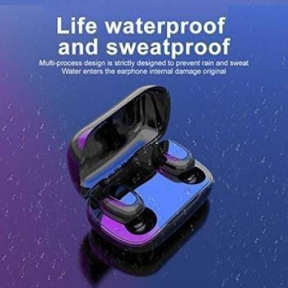 TWS- i 21 - Bluetooth Headset(Black, True Wireless)