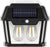 Outdoor Solar Interaction 2 LED Wall Lamp with Motion Sensor Wireless Auto Chargeable Dusk to Dawn Exterior Lamps for Front Porch and Garden (Warm Light,)