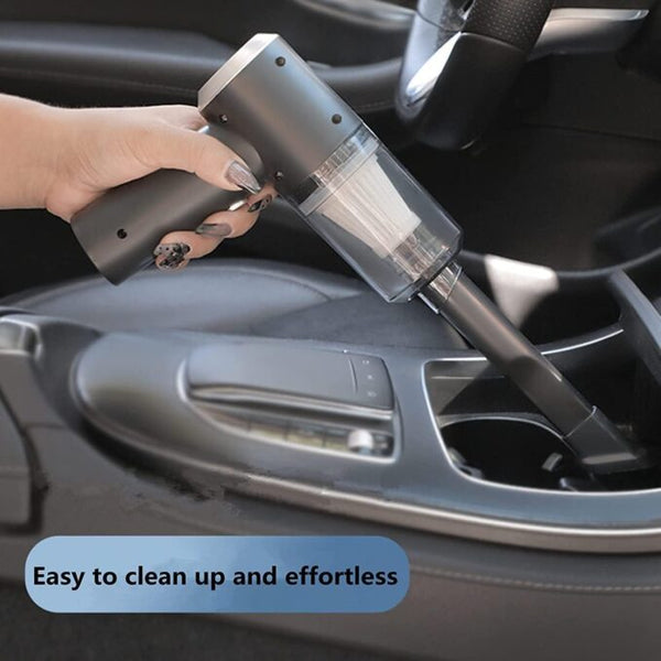 3 IN1 Portable Car Vacuum Cleaner with Blower, USB Rechargeable Wireless Handheld, Traveling, Camping, Reusable