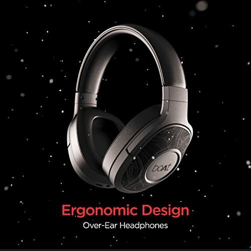 boAt Rockerz 550 Over Ear Bluetooth Headphones with Upto 20 Hours Playback, 50MM Drivers, Soft Padded Ear Cushions and Physical Noise Isolation