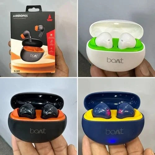 Black G-009 air pods earbuds, 5 Hours, Mobile