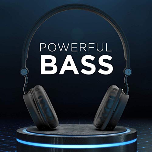 boAt Rockerz 400 Wireless Bluetooth On Ear Headphones with Mic (Carbon Black)