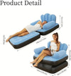 Inflatable Chair,Portable 5 In 1 Inflatable Double Layer Sofa, Unfolding Can Serve As a Bed, Carrying Capacity Of 200kg,Durable and Wear-resistant, Suitable for Indoor and Outdoor Cam
