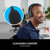 Logitech H111 Wired On Ear Headphones With Mic Black