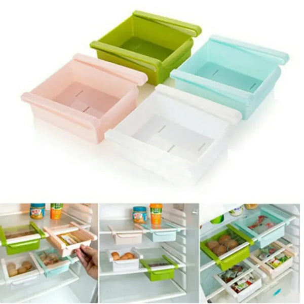 Multifunction Kitchen Refrigerator Storage Rack Fridge Freezer Shelf Holder Pull-out Drawer