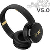 boAt Rockerz 370 Bluetooth Headset(Buoyant Black, On the Ear)
