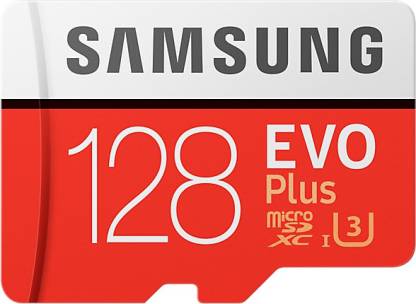 Samsung EVO Plus 128GB Micro SD XC UHS Class 3 100 MB/s Memory Card [ Free AKG Head Phone ]