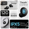 Boult Audio AirBass PowerBuds TWS Earbuds with 120 Hours Total Playtime, Inbuilt Powerbank, Type-C Fast Charging and IPX7 Fully Waterproof (Black