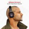 boAt Rockerz 425 Bluetooth Wireless Over Ear Headphones with boAt Signature Sound, Beast Mode(Upto 65ms Latency) for Gaming, ENx Tech, ASAP Charge, 25H Playtime, Bluetooth v5.2, with mic(Active Black)