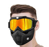 Bike Riding Goggle Mask Anti Scratch UV Protective Open Face & Eyewear Windproof Dirt Shield Adjustable Strap Soft Foam Padded Detachable for Cycling Bike Off Road Racing Riding Unisex