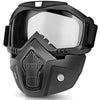 Bike Riding Goggle Mask Anti Scratch UV Protective Open Face & Eyewear Windproof Dirt Shield Adjustable Strap Soft Foam Padded Detachable for Cycling Bike Off Road Racing Riding Unisex