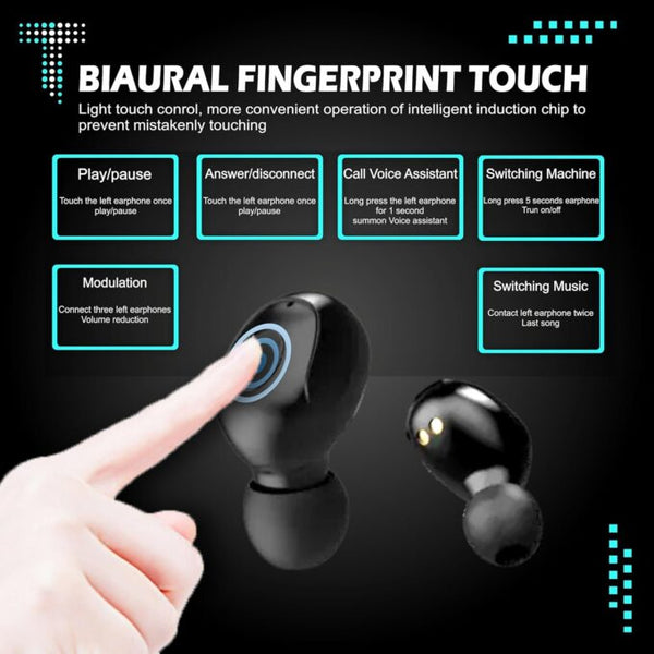 Earbuds T2 Upto 48 Hours Playback with ASAP Charge (T2 TUNIFI)