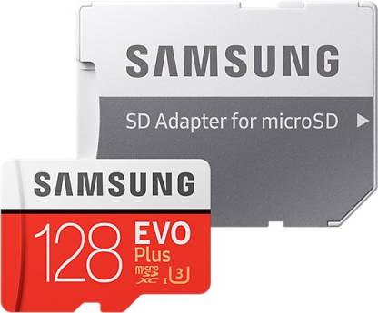 Samsung EVO Plus 128GB Micro SD XC UHS Class 3 100 MB/s Memory Card [ Free AKG Head Phone ]