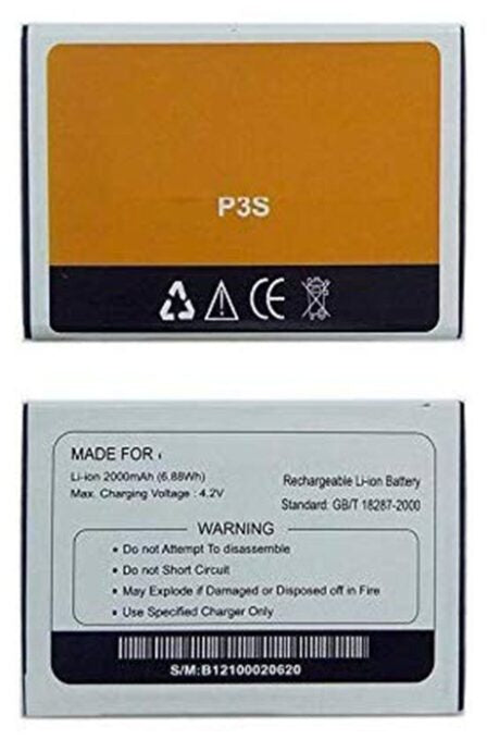 Original compatible Battery For Guinee Pioneer P3S 2000mAh Genuine Battery