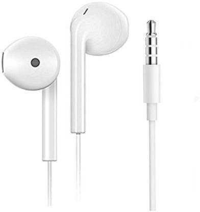 OPPO Wired Earphone Headset (White, In-Ear) with Microphone | 3.5mm Wired Earphones | Hi-Fi Stereo Sound | Deep Bass | Handsfree for Calls | Compatible with Android Devices
