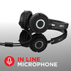 boAt Bassheads 900 Wired On Ear Headphones with Mic (Carbon Black)