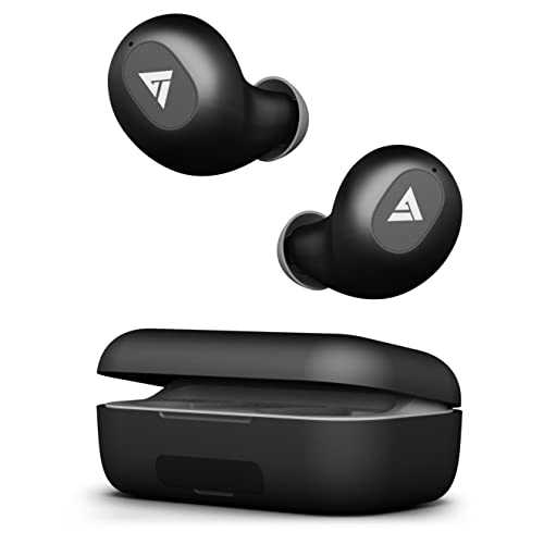 Boult Audio AirBass PowerBuds TWS Earbuds with 120 Hours Total Playtime, Inbuilt Powerbank, Type-C Fast Charging and IPX7 Fully Waterproof (Black