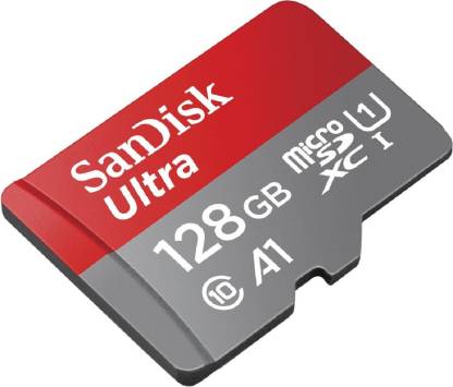 SanDisk ULTRA 128 GB SD Card Class 10 100 MB/s Memory Card [ Free AKG Head Phone ]