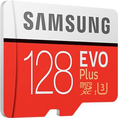 Samsung EVO Plus 128GB Micro SD XC UHS Class 3 100 MB/s Memory Card [ Free AKG Head Phone ]