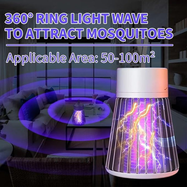 Mosquito Catcher / Killing Machine for Home - Electric Shock Insect Trap Lamp - Photon F Catcher & LED Fly Zapper - Hunter Mosquito Killer Lamp for Indoor & Outdoor Use - Electronic Safeway Mosquitoes Killer