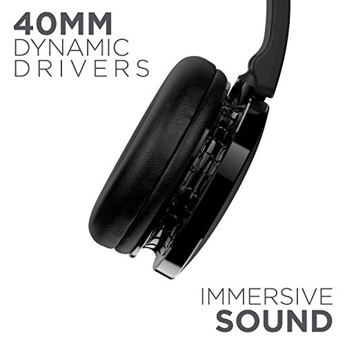 boAt Rockerz 370 Bluetooth Wireless On Ear Headphone with Mic (Buoyant Black)